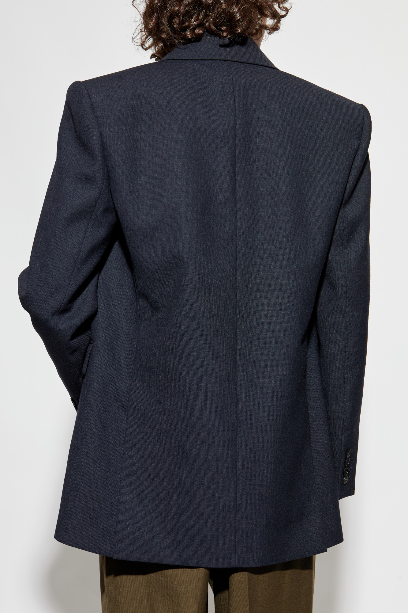 ジャケット Saint Laurent SS25 Grey wool blazer (823616Y5K32 1242) Saint Laurent Grey Wool Blazer | italist